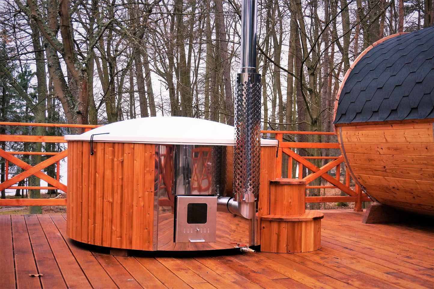 Luksusowa Balia Ogrodowa Lux Hot Tub 220 dla 4-6 osób | Drewno Thermowood | Szybkie Nagrzewanie | SPA | Relaks | Wellness