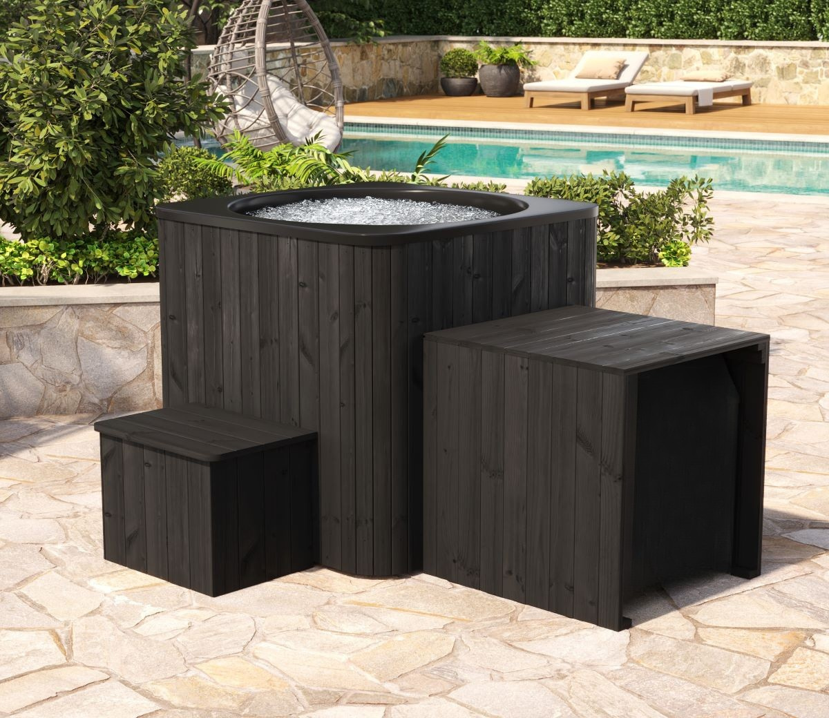 Nowoczesna Balia Zewnętrzna/ Cold Tub ICON dla 1 osoby | Zimna Wanna | SPA | Relaks | Wellness