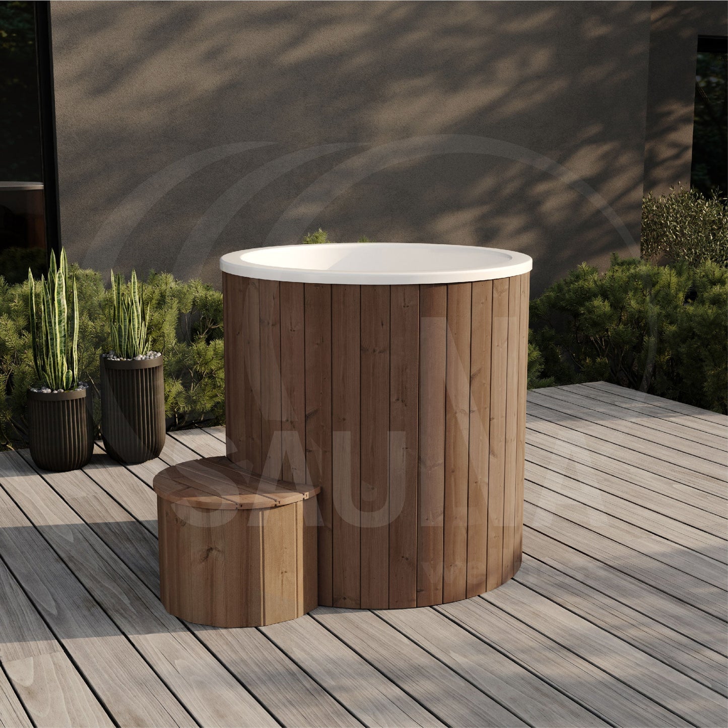 Balia zewnętrzna/ Cold cube 100 dla 1 osoby | Drewno Thermowood | Zimna Wanna | SPA | Relaks | Wellness