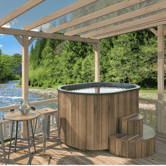 Nowoczesna Balia Zewnętrzna Cold Tub OFURO | Drewno Thermowood | Zimna Wanna | SPA | Relaks | Wellness