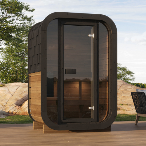 Zestaw SPA | Sauna ogrodowa fińska ULLA130 sucha | Balia DeLux200 opalana drewnem | Thermowood