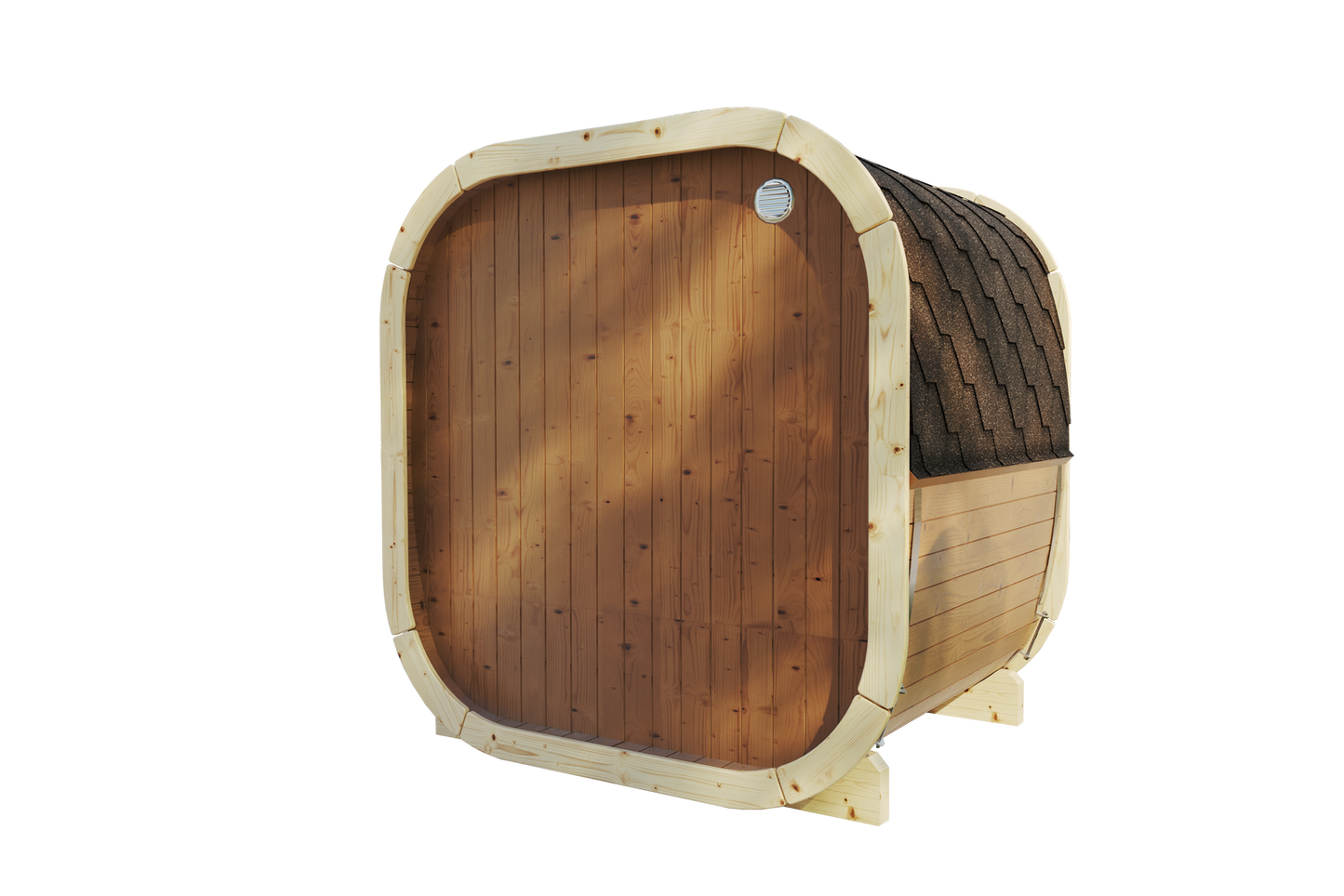 Sauna zewnętrzna Eke 130 dla 3-4 osób / Tylko ogrzewanie elektryczne / Wysokiej Jakości Świerk Nordycki | Wellness |Nordycki Styl | Drewno Termiczne