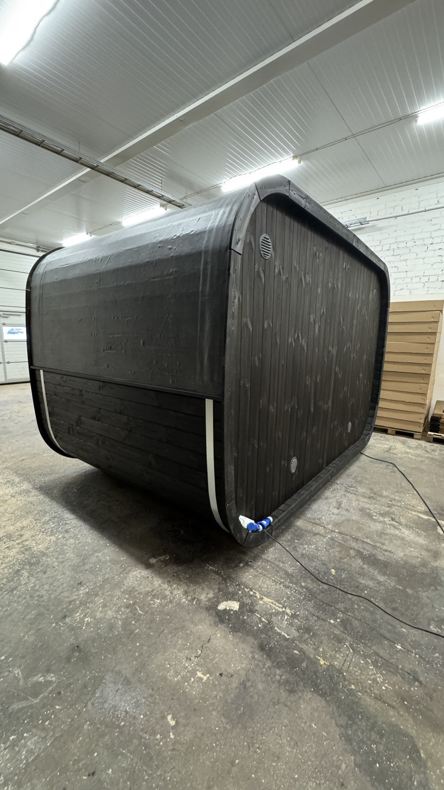 Sauna zewnętrzna Klaar dla 4-6 osób / Tylko ogrzewanie elektryczne / Wysokiej Jakości Świerk Nordycki ( Sosnowe Drewno Termiczne) | Wellness | Relaks | SPA | Nordycki Styl