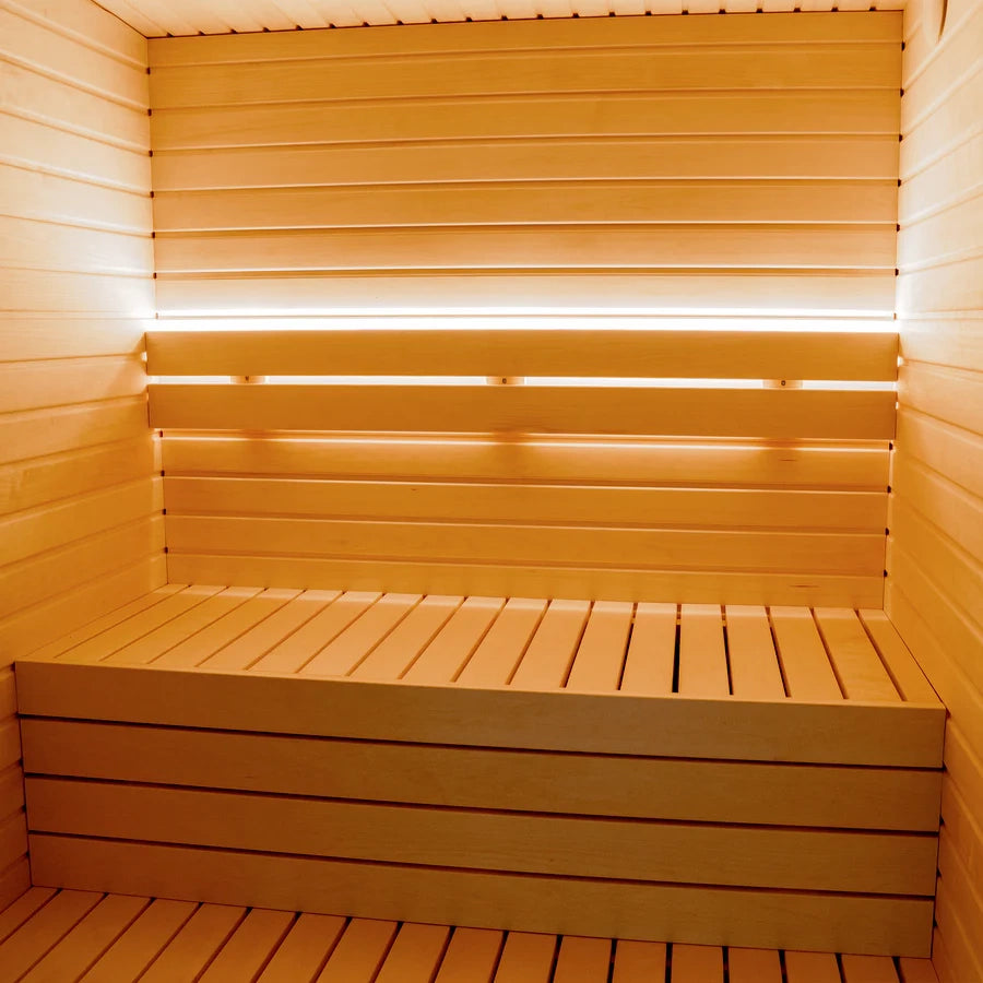 Sauna zewnętrzna/ Elegancka Sauna „LUMI“ CUBE | Całoroczna | Termiczna | Spa | Relax | Wellness