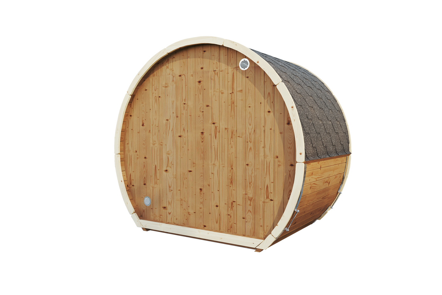 Sauna zewnętrzna Susi 160 dla 2-3 osób / Tylko ogrzewanie elektryczne / Wysokiej Jakości Świerk Nordycki ( Sosnowe Drewno Termiczne) | Wellness | Relaks | SPA |