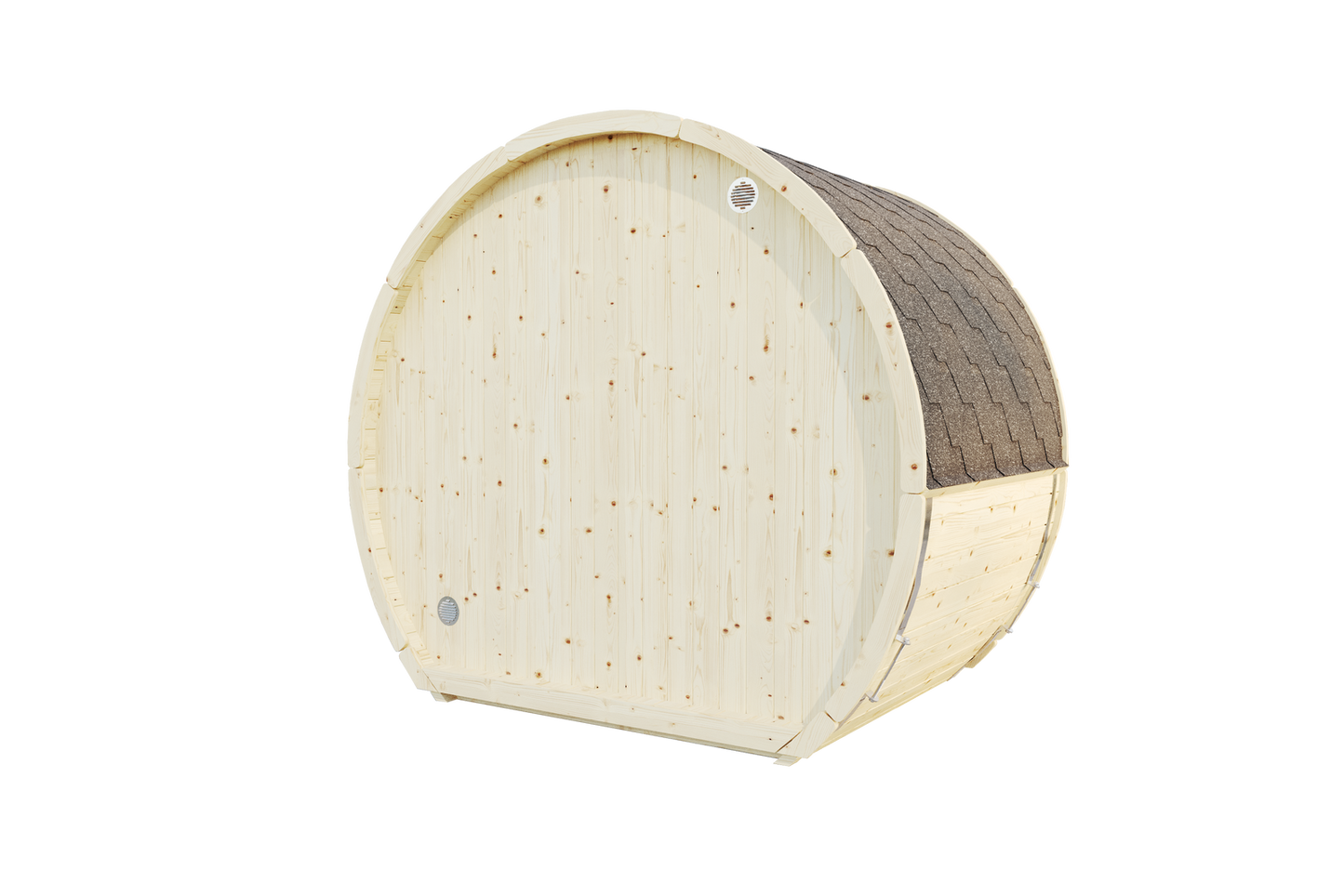 Sauna zewnętrzna Susi 160 dla 2-3 osób / Tylko ogrzewanie elektryczne / Wysokiej Jakości Świerk Nordycki ( Sosnowe Drewno Termiczne) | Wellness | Relaks | SPA |