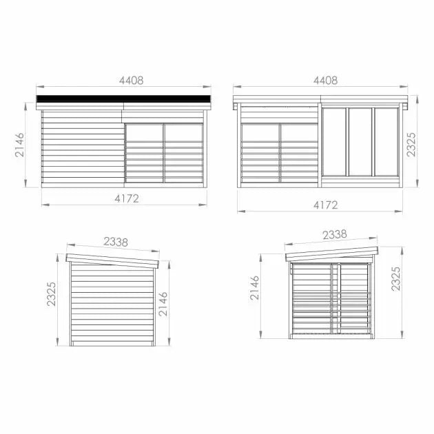 Zestaw Sauna & Balia | Sauna zewnętrzna Anita | Fińska | Sucha | Balia Hot Tub Lux 200 czarna | Beczka | Thermwood